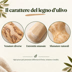 Venature e tonalità del legno di ulivo
