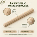 Dettagli del bastoncino senza corteccia