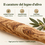 Legno di origine albanese, smussatura in Italia e finitura con olio di oliva biologico